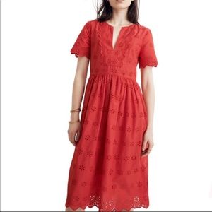 Red madewell dress